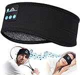 Schlafkopfhörer Bluetooth Geschenke für Frauen/ Männer - Schlaf Kopfhörer Vatertagsgeschenk Personalisiert Sleepphones mit Ultradünnen HD Stereo Lautsprecher, Super Weich SchlafKopfhörer für Schlaf