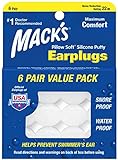 Mack's Pillow Soft Silikon-Ohrstöpsel, 6 Paar